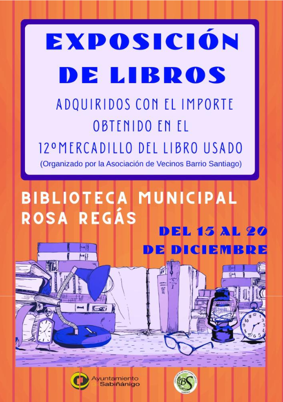 Exposición de libros en Sabiñánigo