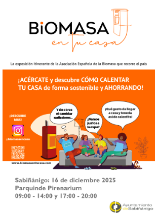 Exposición sobre la biomasa en Sabiñánigo